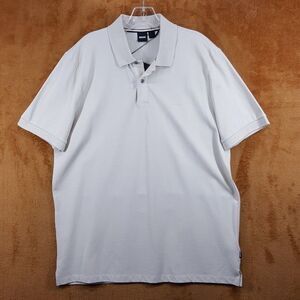 HUGO BOSS Polo Shirt Mens XXL Tan Short Sleeve 100% Cotton Pique Logo PALLAS